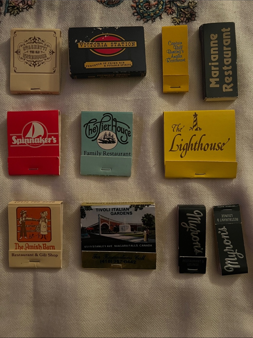 VINTAGE Roadtrip collection of Restaurant Matchbooks-